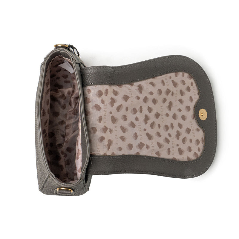Camden Vegan Leather Mini Messenger (Chestnut)