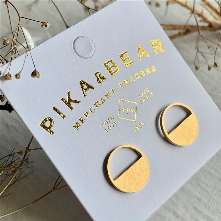 "Horizon" Silhouette Stud Earrings