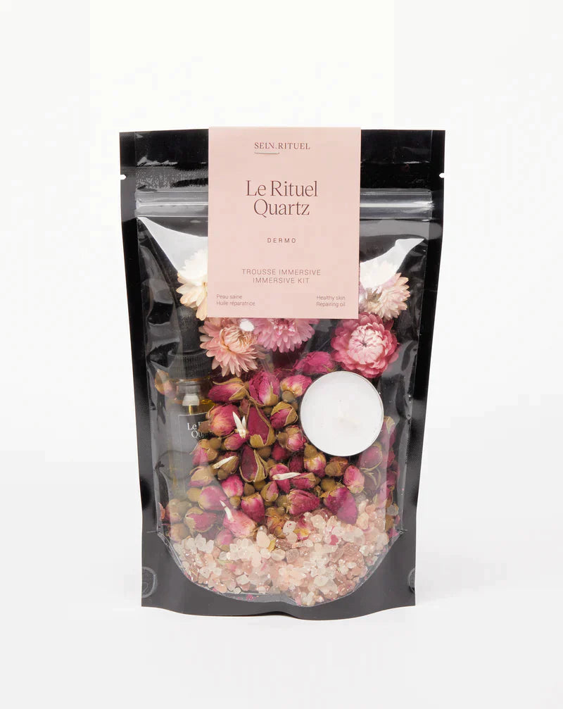 Selv Rituel || "Rituel Quartz" Immersive Bath Kit || Rose