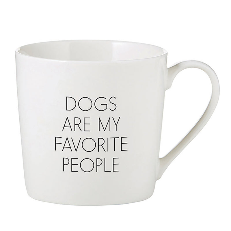 "Dogs Are My Favorite People" 14oz Cafe Mug