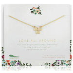 "Love All Around" Necklace & Card