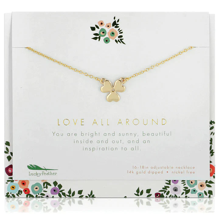 "Love All Around" Necklace & Card