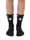 Fuzzy Black Cat Unisex Crew Socks