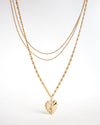 HART | GOLD LAYERED HEART PENDANT NECKLACE