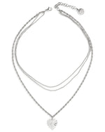 HART | SILVER LAYERED HEART PENDANT NECKLACE