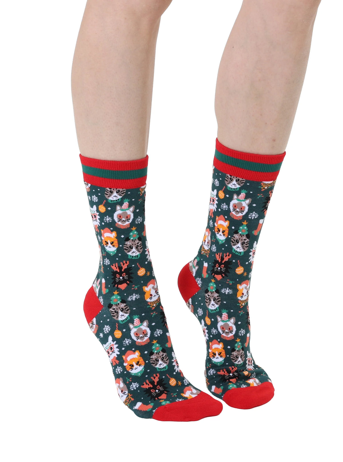 "Holiday Cats" Women's Bamboo Socks