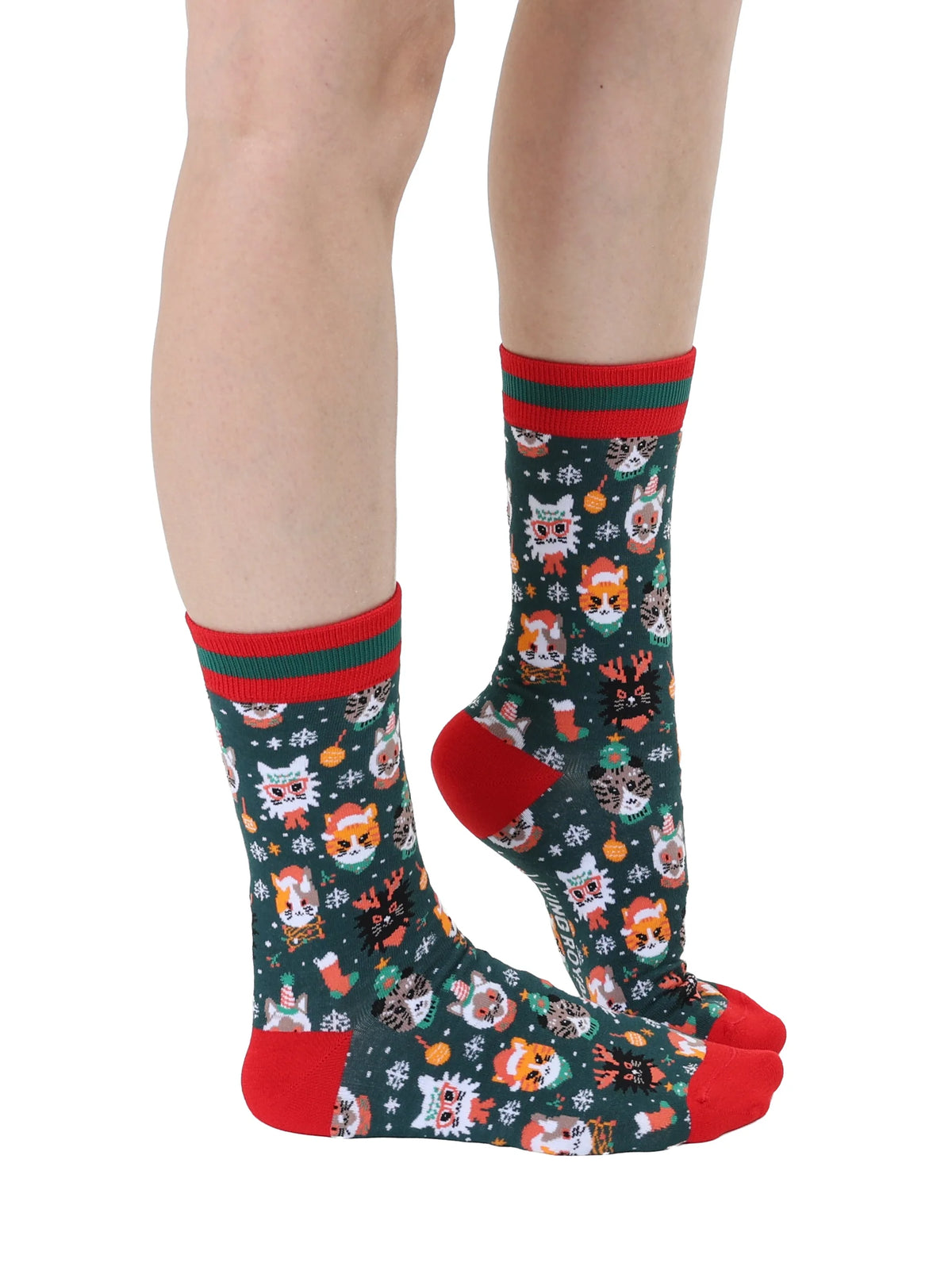 "Holiday Cats" Women's Bamboo Socks