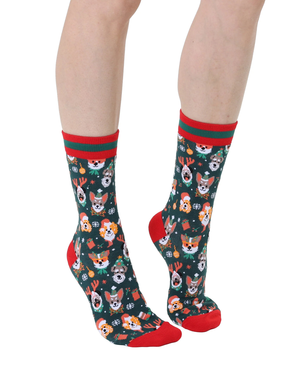 "Holiday Dogs" Women's Bamboo Socks
