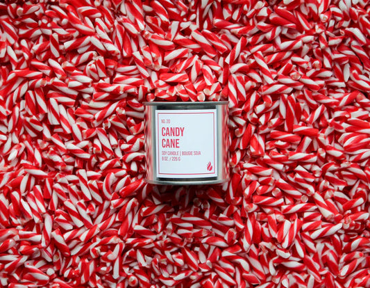 *Canadian Brand* | No. 21 Candy Cane Soy Candle (8oz - Large)