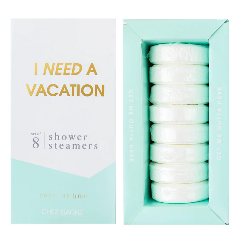 I NEED A VACATION - SHOWER STEAMERS - COCONUT LIME