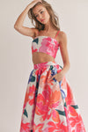 Bold Floral Skirt + Top Set
