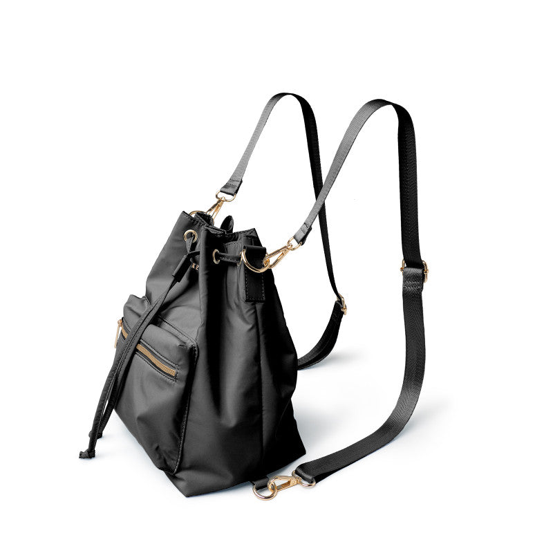 Aries Convertible Bucket Bag (Black)