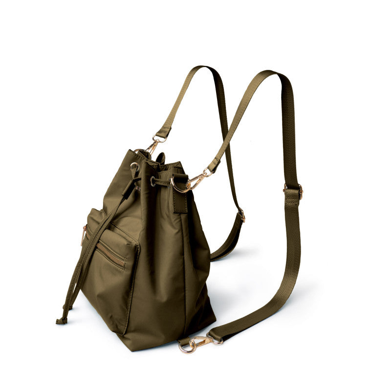 Aries Convertible Bucket Bag (Olive)