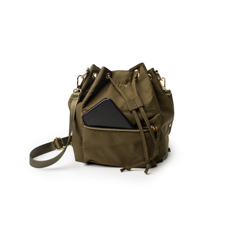 Aries Convertible Bucket Bag (Olive)