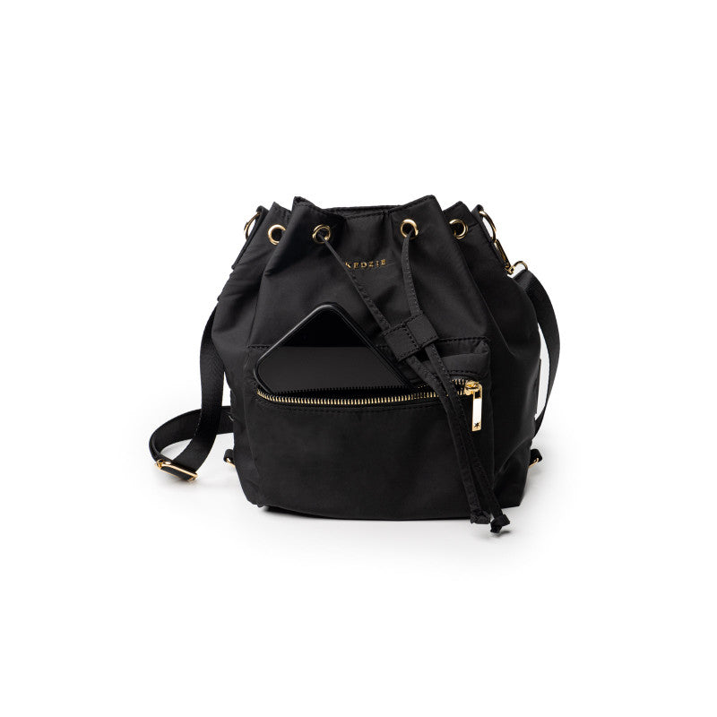 Aries Convertible Bucket Bag (Black)