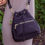Aries Convertible Bucket Bag (Black)