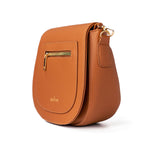 Camden Vegan Leather Mini Messenger (Chestnut)