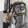 Roundtrip Convertible Sling & Crossbody Bag || Black & White Tie Dye