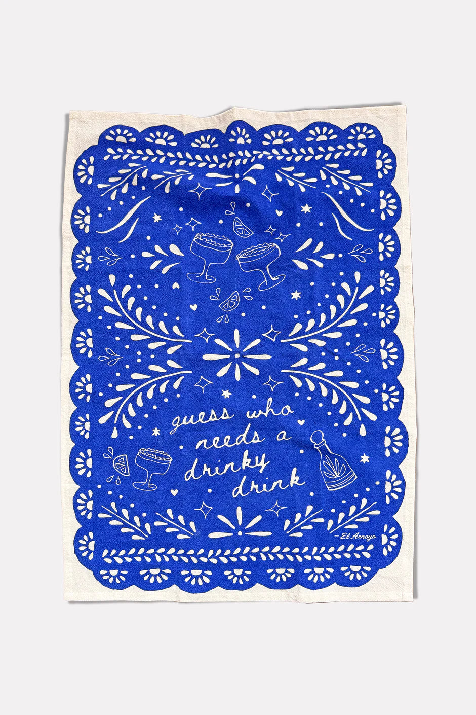 "Drinky Drink" Flour Sack Kitchen Towel