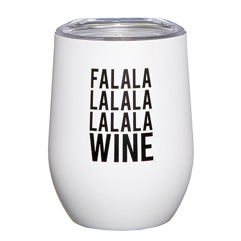 "Fa La La Wine" 12oz Wine Tumbler