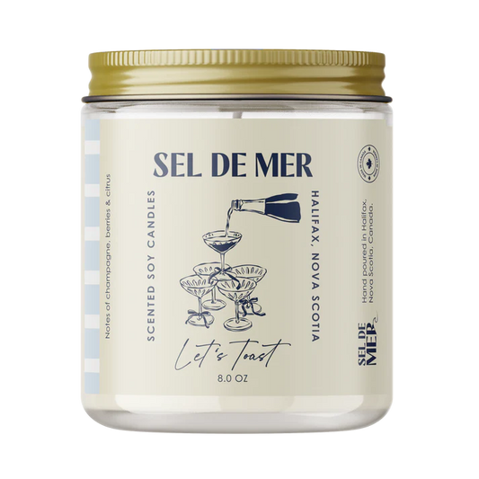 *Canadian Brand* | "Let's Toast" 8oz Soy Candle