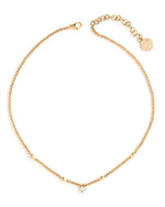 LUVO | GOLD CHAIN AND CRYSTAL HEART NECKLACE