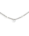 LUVO | SILVER CHAIN AND CRYSTAL HEART NECKLACE