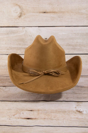 Tiny Buckle Detail Cowboy Hat (3 Colors)