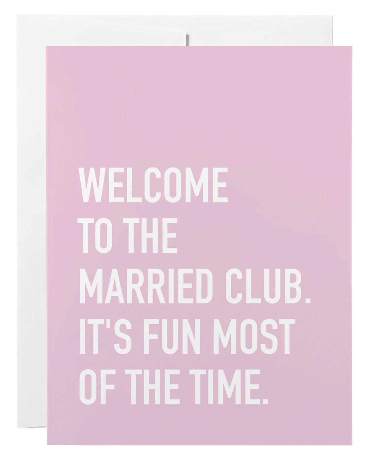 *Canadian Brand* | "Welcome to Married Club" Wedding Card