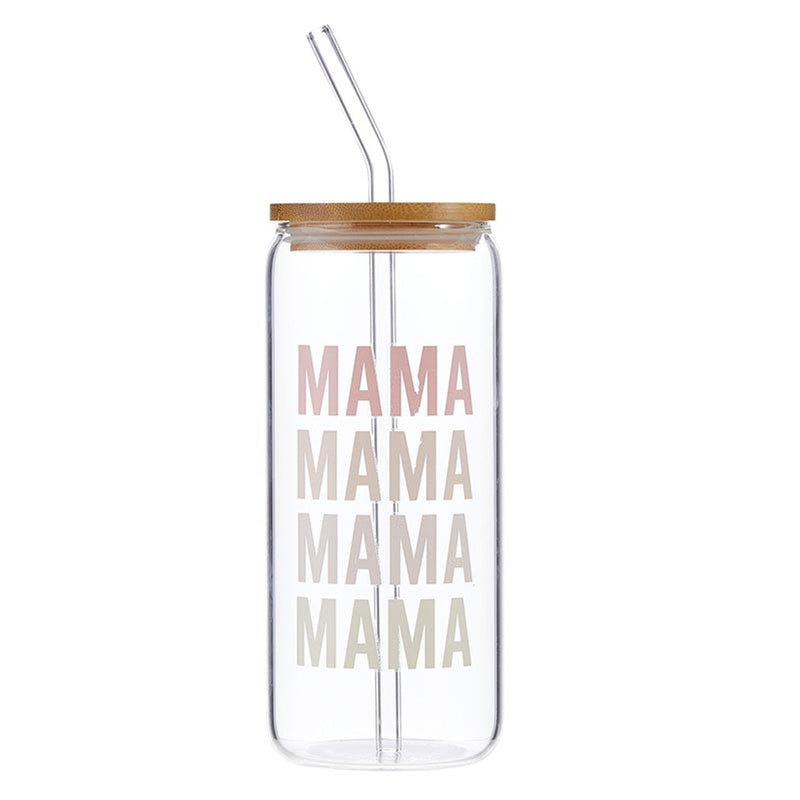 "Mama Mama Mama Mama" 20oz Glass Cold Brew Tumbler