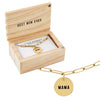 Wooden Gift Box "Mama" Pendant Link Necklace