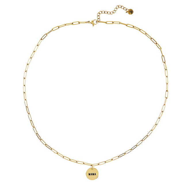 Wooden Gift Box "Mama" Pendant Link Necklace