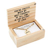 Wooden Gift Box "Bestie" Pendant Link Necklace