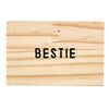Wooden Gift Box "Bestie" Pendant Link Necklace