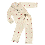 Long Sleeve Heart Print PJ Set