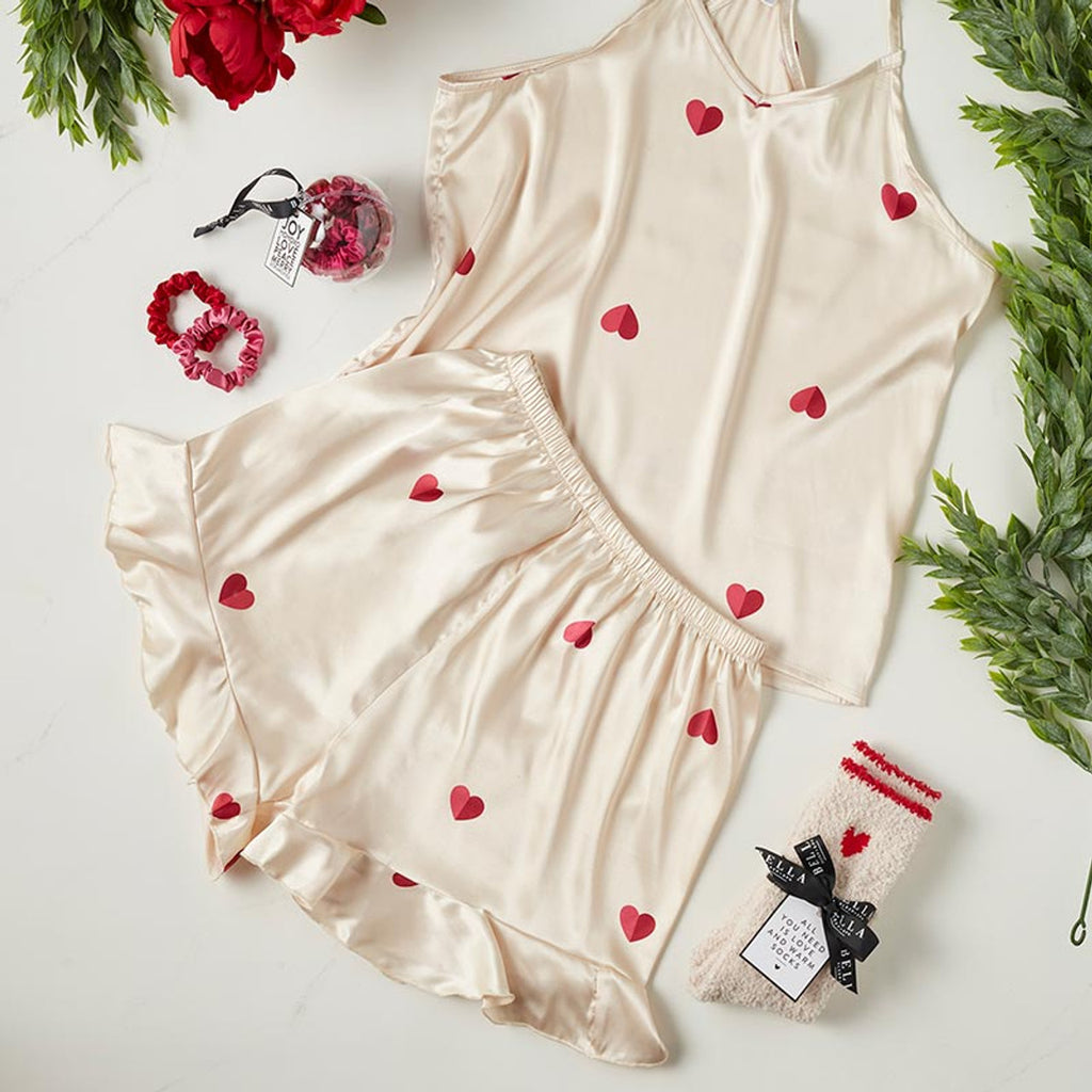 Hearts Cami & Shorts PJ Set