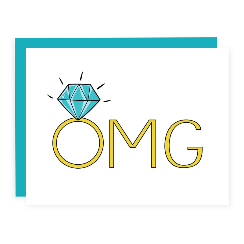 "OMG You're Getting Married" Engagement Card