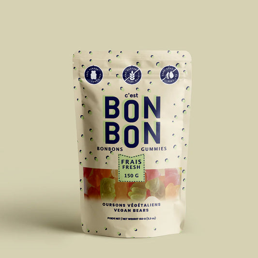 *Canadian Brand* || C'est BonBon || Vegan Bears Gummy Candy 150g