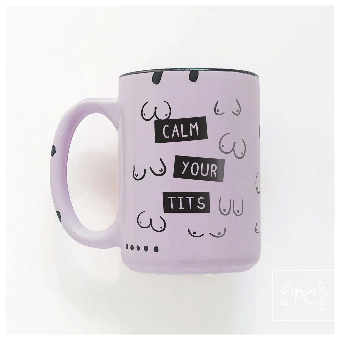*Canadian Brand* | "Calm Your Tits" 15oz Mug (Purple)