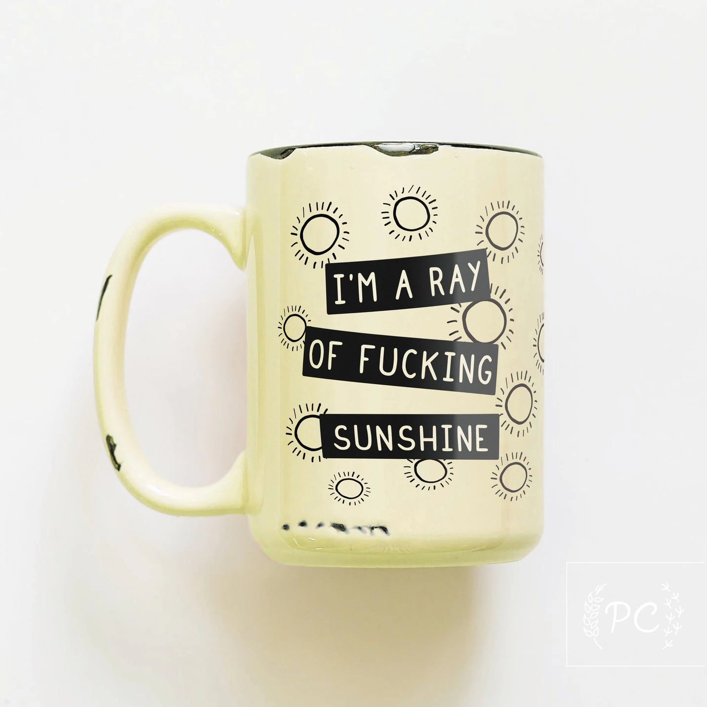 *Canadian Brand* | "I'm A Ray of Fucking Sunshine" 15oz Mug (Yellow)