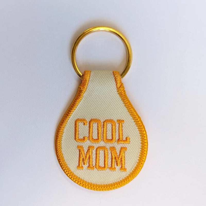 "Cool Mom" Embroidered Key Tag