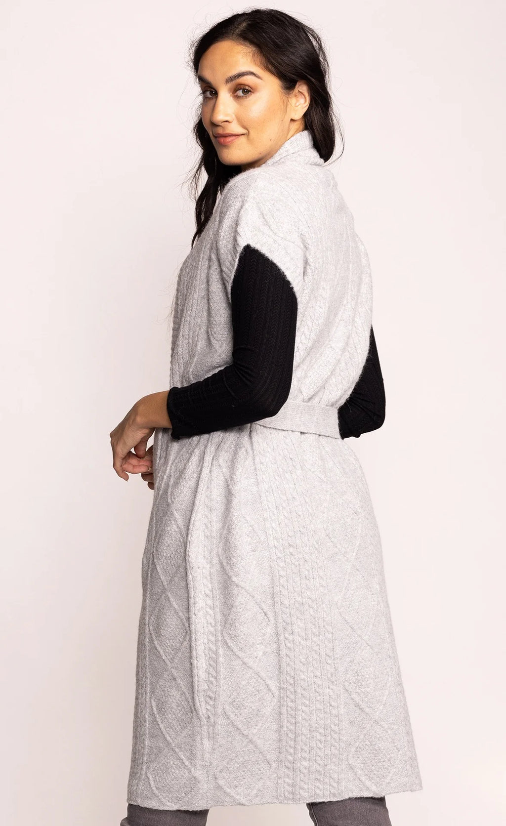 Pink Martini || The Madison Sweater (Light Grey)