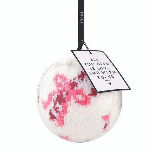 Cozy Socks Ornament - Candy Canes