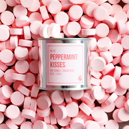 *Canadian Brand* The Company Flare | No. 10 Peppermint Kisses 8oz Soy Candle (Large)