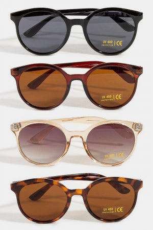Round Lens Sunglasses (4 Colors)