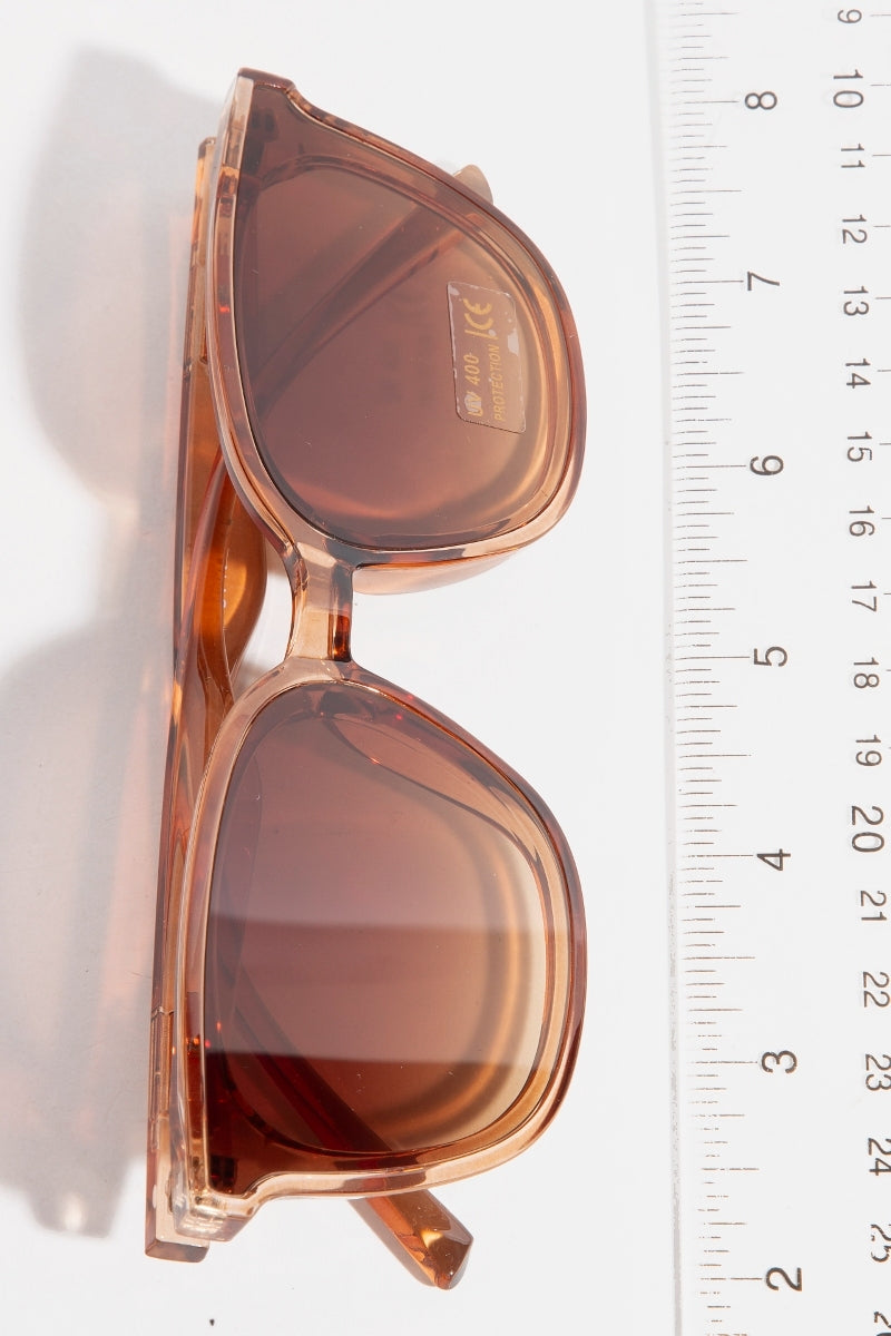 Simple Square Frame Sunglasses (4 Colors)