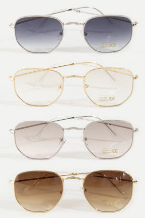 Metal Frame Sunglasses (4 Colors)
