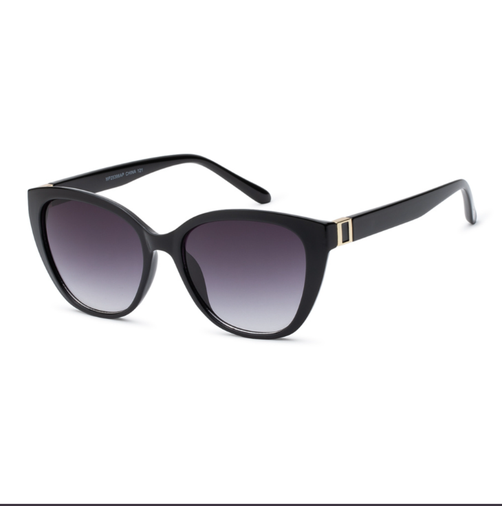Classic Cat Eye Sunglasses w/ Temple Stud (4 Colors)