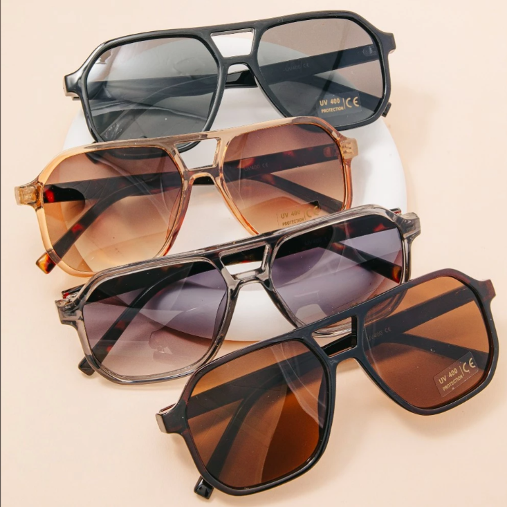 Acetate Square Sunglasses (4 Colors)