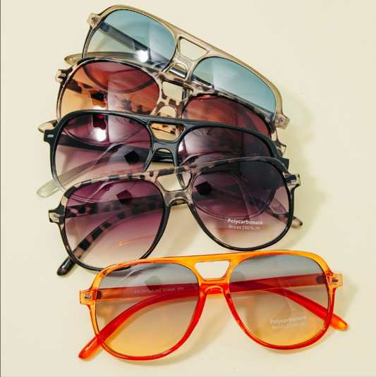 Vintage Style Gradient Aviator Sunglasses (5 Colors)